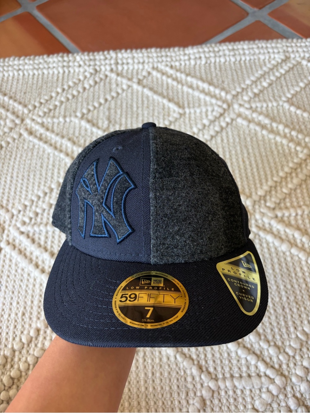 Kith Navy & Charcoal NY Embroidered Fitted Cap